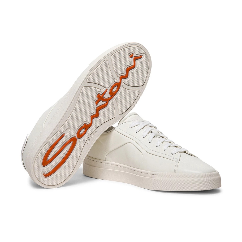 MEN’S WHITE LEATHER SNEAKER