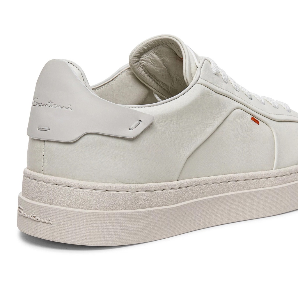 MEN’S WHITE LEATHER SNEAKER