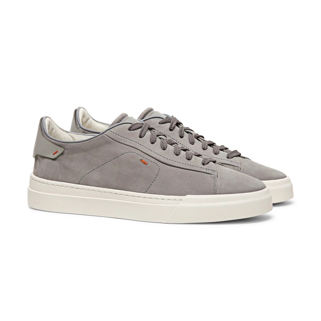MEN’S GREY NUBUCK AND LEATHER SNEAKER
