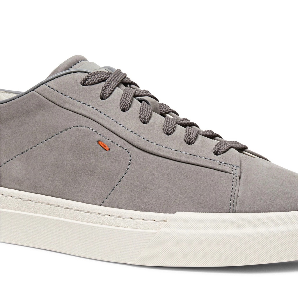MEN’S GREY NUBUCK AND LEATHER SNEAKER