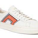 MEN’S BLUE AND ORANGE LEATHER DOUBLE-BUCKLE SNEAKER