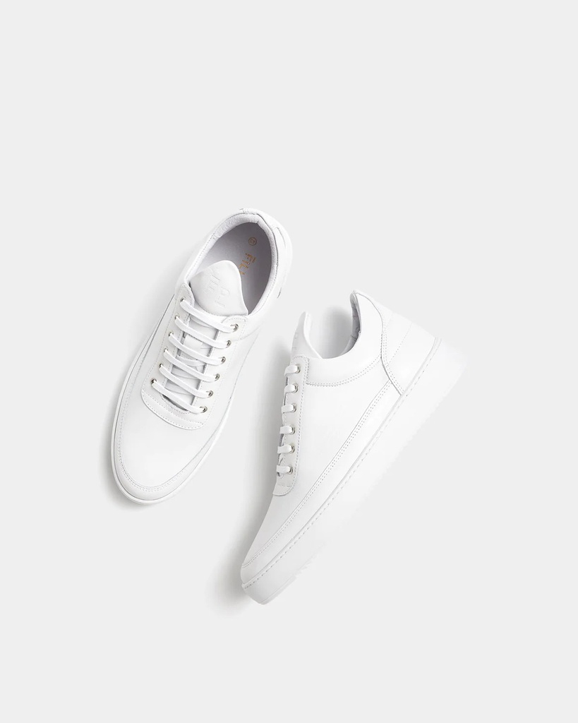 LOW TOP RIPPLE NAPPA ALL WHITE