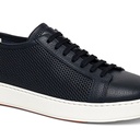 MEN'S BLUE TUMBLED LEATHER SNEAKER