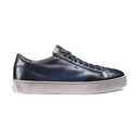 MEN'S POLISHED BLUE LEATHER SNEAKER