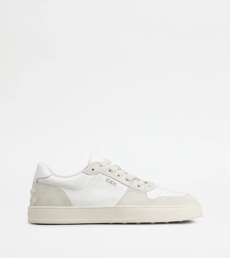 TOD'S WHITE LEATHER SNEAKERS