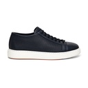 MEN'S BLUE PERFORATED LEATHER SNEAKER