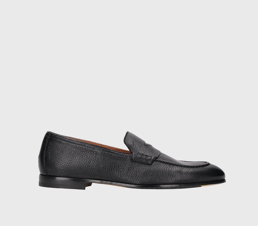TUMBLED PENNY LOAFER BLACK