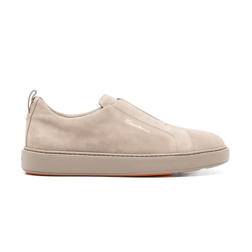 MEN'S GREY SUEDE SLIP-ON SNEAKER