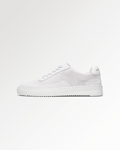 MONDO SUEDE PERFORATED WHITE