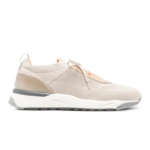 MEN’S BEIGE STRETCH KNIT SNEAKER