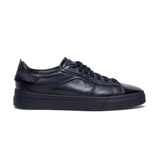 MEN’S POLISHED BLUE LEATHER SNEAKER