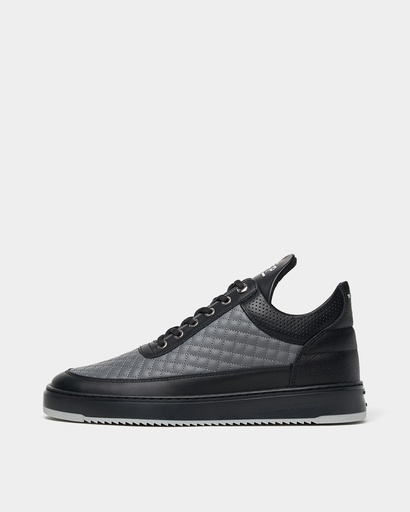 LOW TOP QUILTED DARK GREY