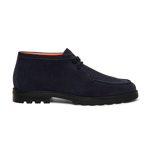 MEN’S LACE-UP BLUE SUEDE BOOT