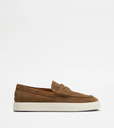 TOD'S BROWN SUEDE LOAFERS