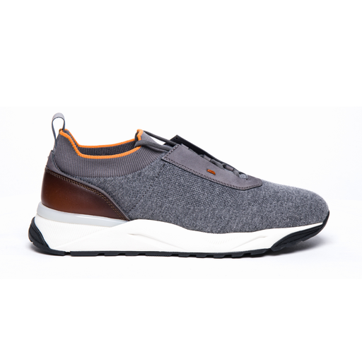 MEN’S GREY STRETCH KNIT SNEAKER