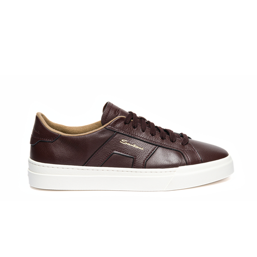 MEN’S BURGUNDY DOUBLE BUCKLE SNEAKER
