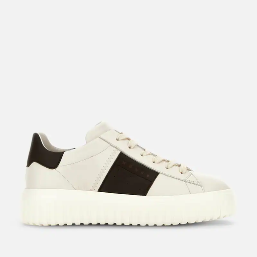 H - STRIPES IVORY BROWN