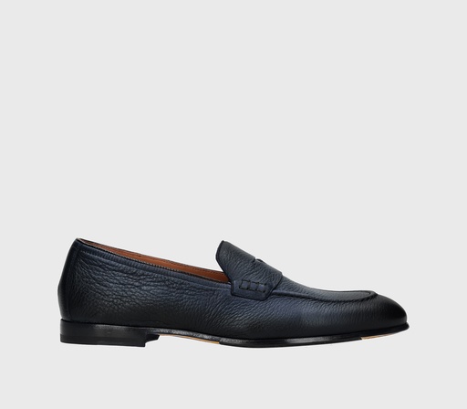 TUMBLED PENNY LOAFER BLUE