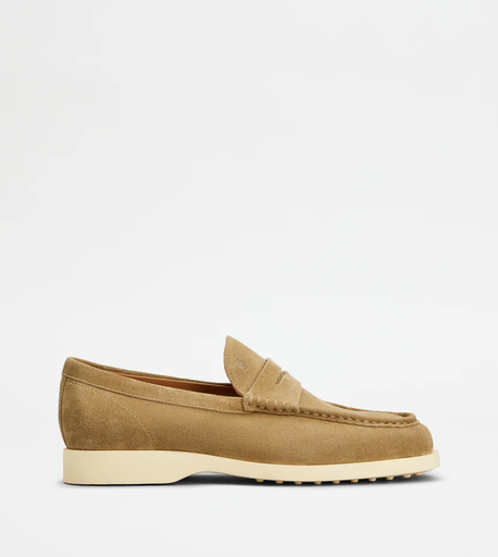 TOD'S BEIGE SUEDE LOAFERS