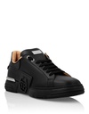 PHANTOM KICK$ LO-TOP SNEAKERS ICONIC PLEIN BLACK