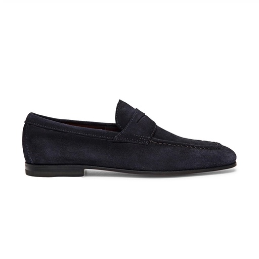 MEN’S BLUE SUEDE PENNY LOAFER